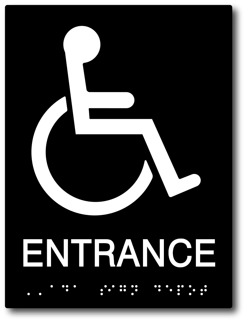 Wheelchair Accessible Entrance ADA Signs – ADA Sign Depot