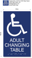 Adult Changing Table Restroom Sign - 6" x 10" thumbnail