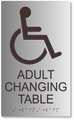 Adult Changing Table Restroom Sign - 6" x 10" thumbnail