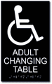 Adult Changing Table Restroom Sign - 6" x 10" thumbnail