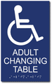 Adult Changing Table Restroom Sign - 6" x 10" thumbnail