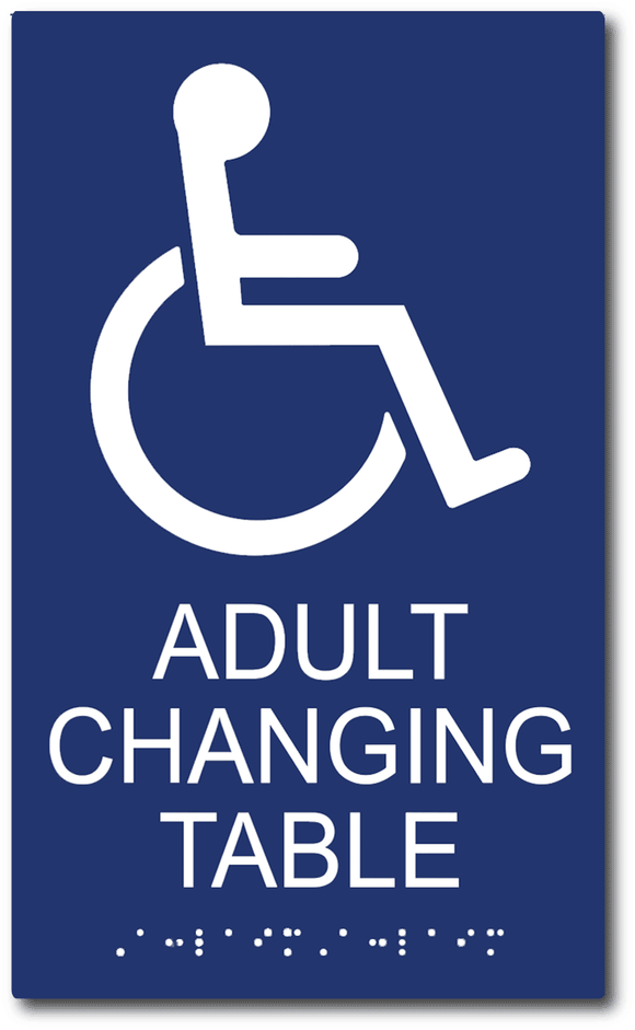 Adult Changing Table Sign