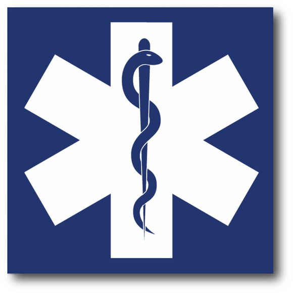 Star of Life Elevator Door Jamb Sign