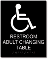 Restroom Adult Changing Table Sign - 8" x 10" thumbnail