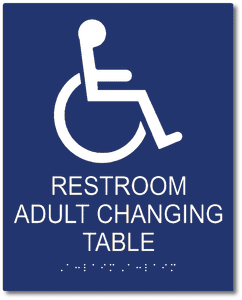 Restroom Adult Changing Table Sign