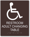 Restroom Adult Changing Table Sign - 8" x 10" thumbnail