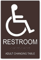 Adult Changing Table Restroom Sign - 6" x 9" thumbnail