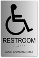 Adult Changing Table Restroom Sign - 6" x 9" thumbnail