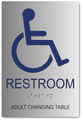 Adult Changing Table Restroom Sign - 6" x 9" thumbnail