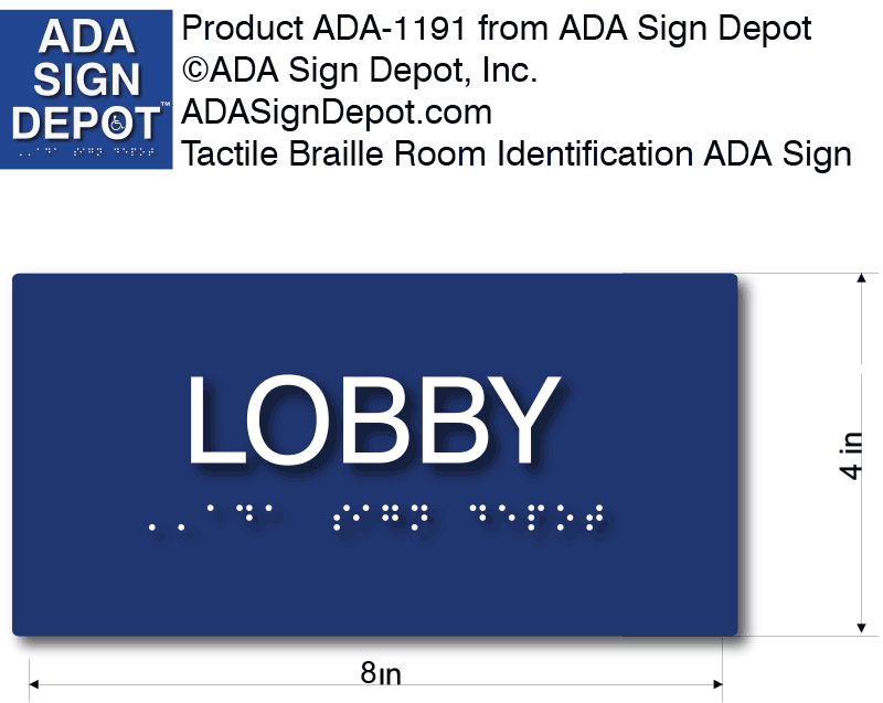 Lobby ADA Sign - 8