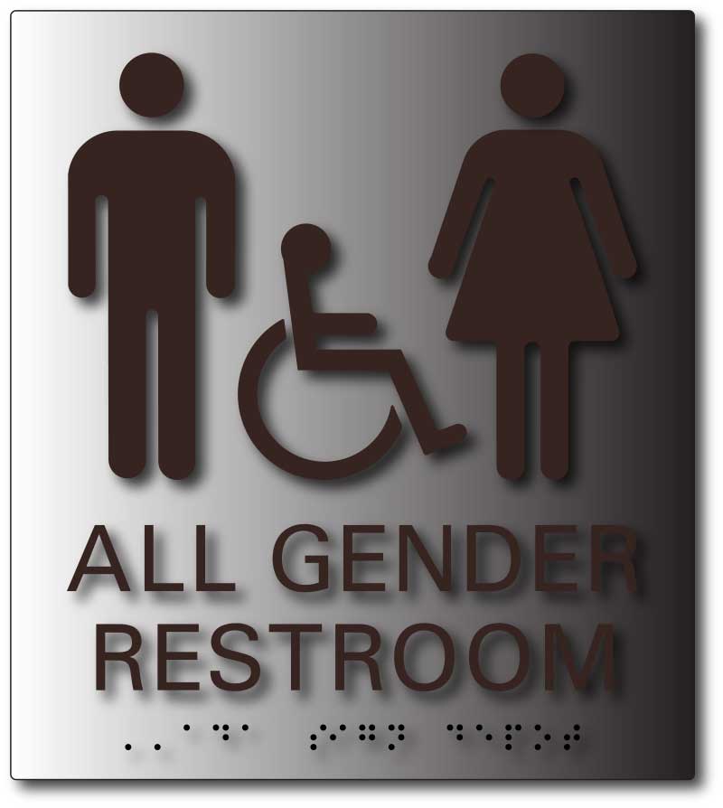 Gender Neutral Bathroom Signs with All Gender Symbols – ADA Sign Depot