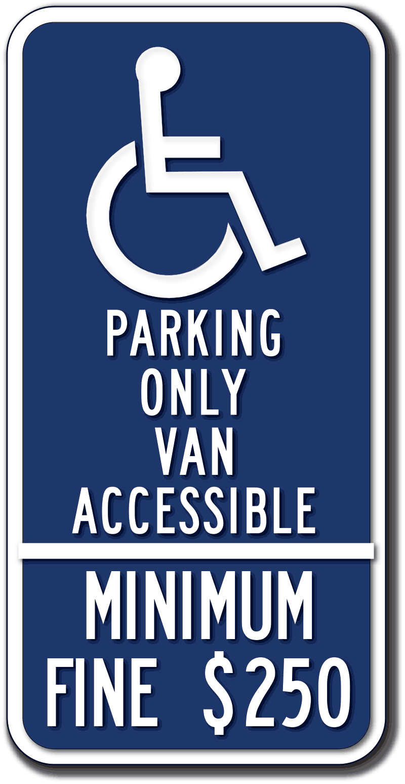 R99C-MOD California Handicapped Van Accessible Parking Signs – ADA 